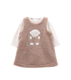 COMPLETO INTERLOCK STRETCH E PELLICCIA NEONATA