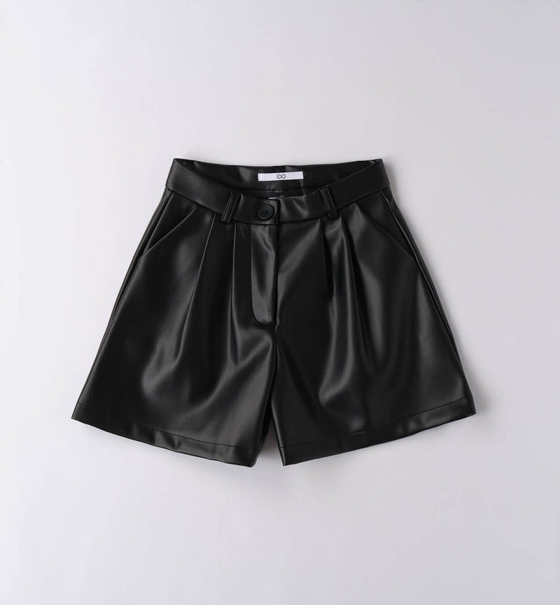 PANTALONE MAGLIA TAGLIATA CORTO iDO F4F5360658  NERO