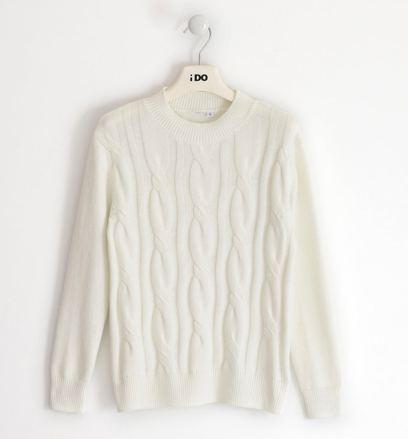 MAGLIONE 45777 iDO 45777  BIANCO