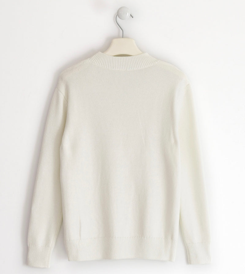 MAGLIONE 45777 iDO 45777  BIANCO