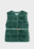 Gilet pellicciotto con cintur MAYORAL 4328  Alloro