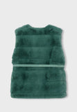 Gilet pellicciotto con cintur MAYORAL 4328  Alloro