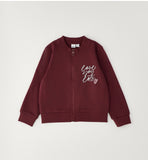 FELPA APERTA ML CON ZIP O CON BOTTONI iDO 4H504  BORDEAUX