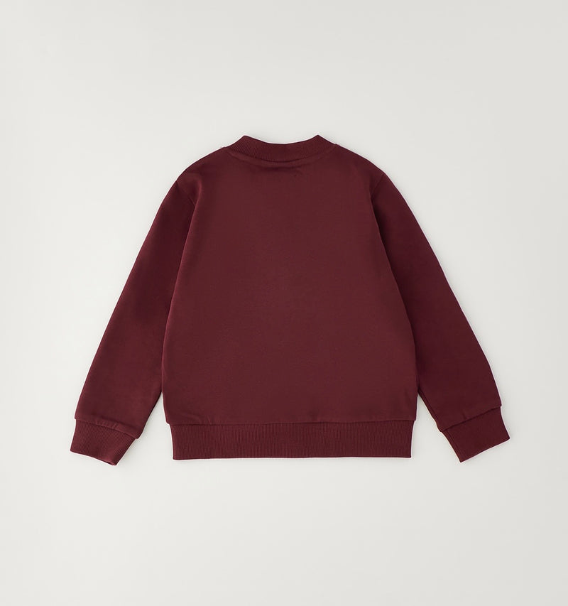 FELPA APERTA ML CON ZIP O CON BOTTONI iDO 4H504  BORDEAUX