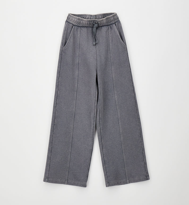 PANTALONE MAGLIA TAGLIATA LUNGO iDO 4H721  GRIGIO SCURO