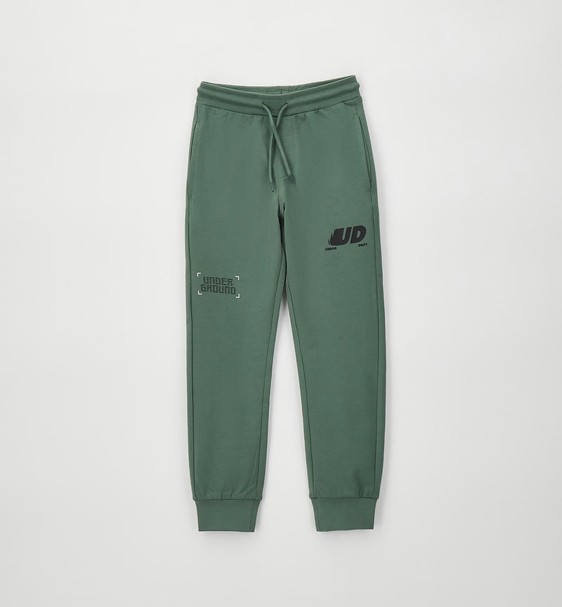 PANTALONE MAGLIA TAGLIATA LUNGO iDO 4H825  VERDE MILITARE