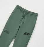 PANTALONE MAGLIA TAGLIATA LUNGO iDO 4H825  VERDE MILITARE