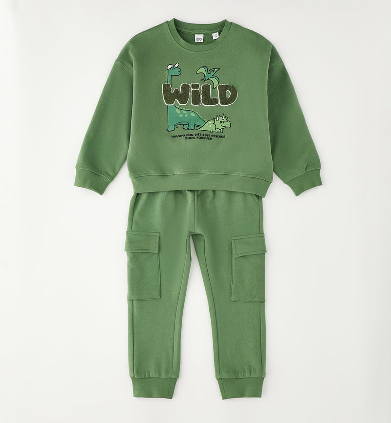 TUTA JOGGING DUE PEZZI iDO 4H433  VERDE