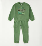 TUTA JOGGING DUE PEZZI iDO 4H433  VERDE