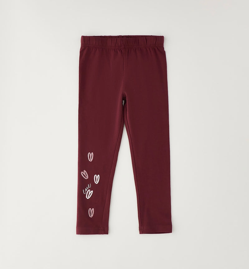 LEGGINGS LUNGO iDO 4H529  BORDEAUX