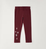 LEGGINGS LUNGO iDO 4H529  BORDEAUX