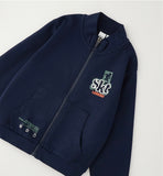 FELPA APERTA ML CON ZIP O CON BOTTONI iDO 4H265  NAVY
