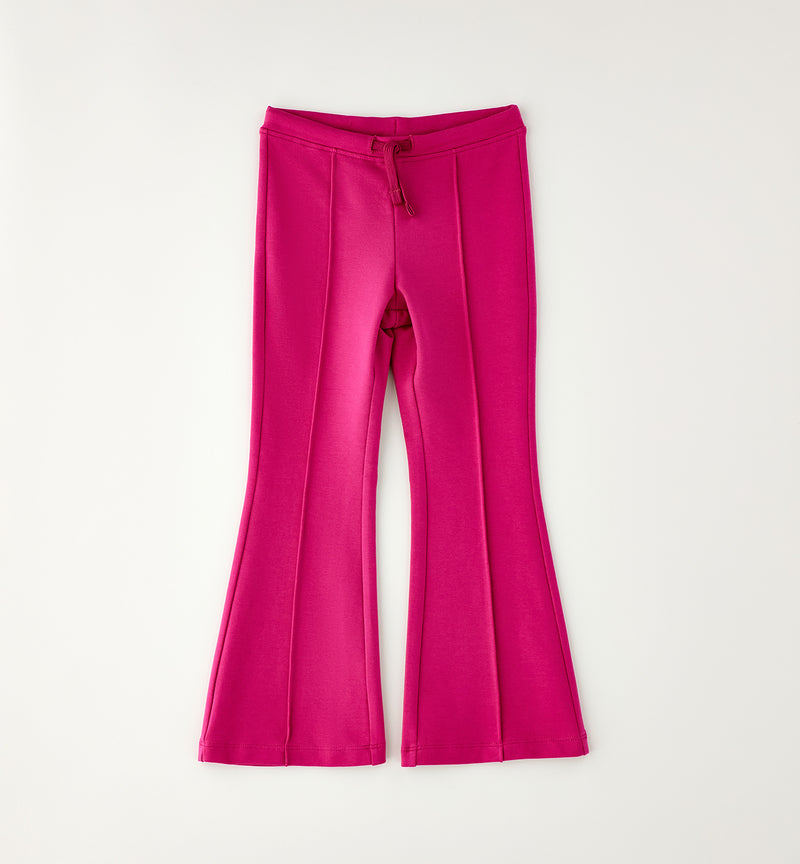 PANTALONE MAGLIA TAGLIATA LUNGO iDO 4H372  FUCSIA