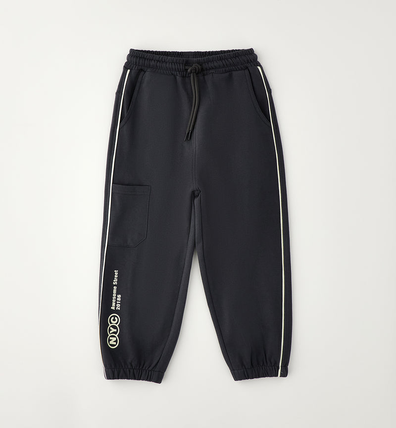 PANTALONE MAGLIA TAGLIATA LUNGO iDO 4H281  GRIGIO