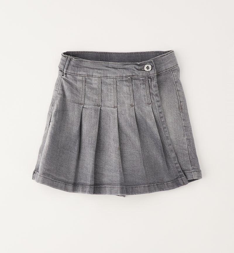 PANTALONE DENIM CORTO iDO 4H390  STONE WASHED CHIARO
