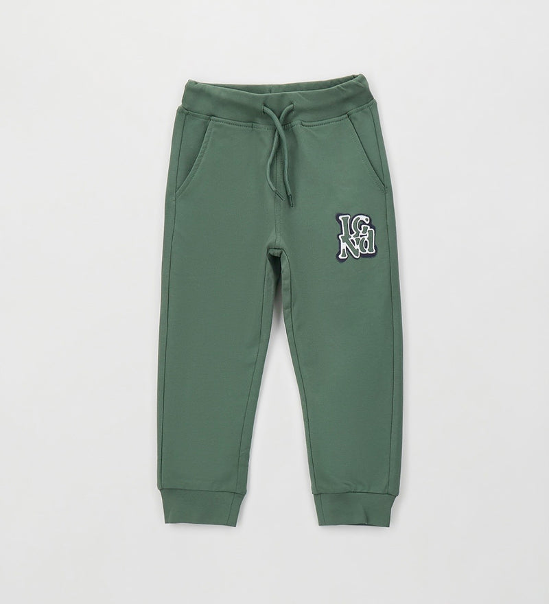 PANTALONE MAGLIA TAGLIATA LUNGO iDO 4H269  VERDE MILITARE
