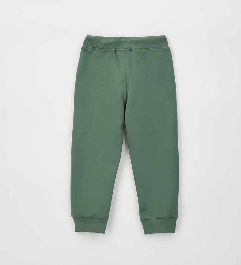 PANTALONE MAGLIA TAGLIATA LUNGO iDO 4H269  VERDE MILITARE