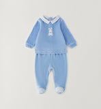 TUTINA DUE PEZZI CON PIEDE iDO 4H001  L.BLUE