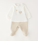 TUTINA DUE PEZZI CON PIEDE iDO 4H181  OFF WHITE