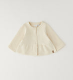 FELPA APERTA ML CON ZIP O CON BOTTONI iDO 4H077  CREAM