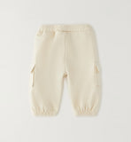 PANTALONE MAGLIA TAGLIATA LUNGO iDO 4H119  CREAM