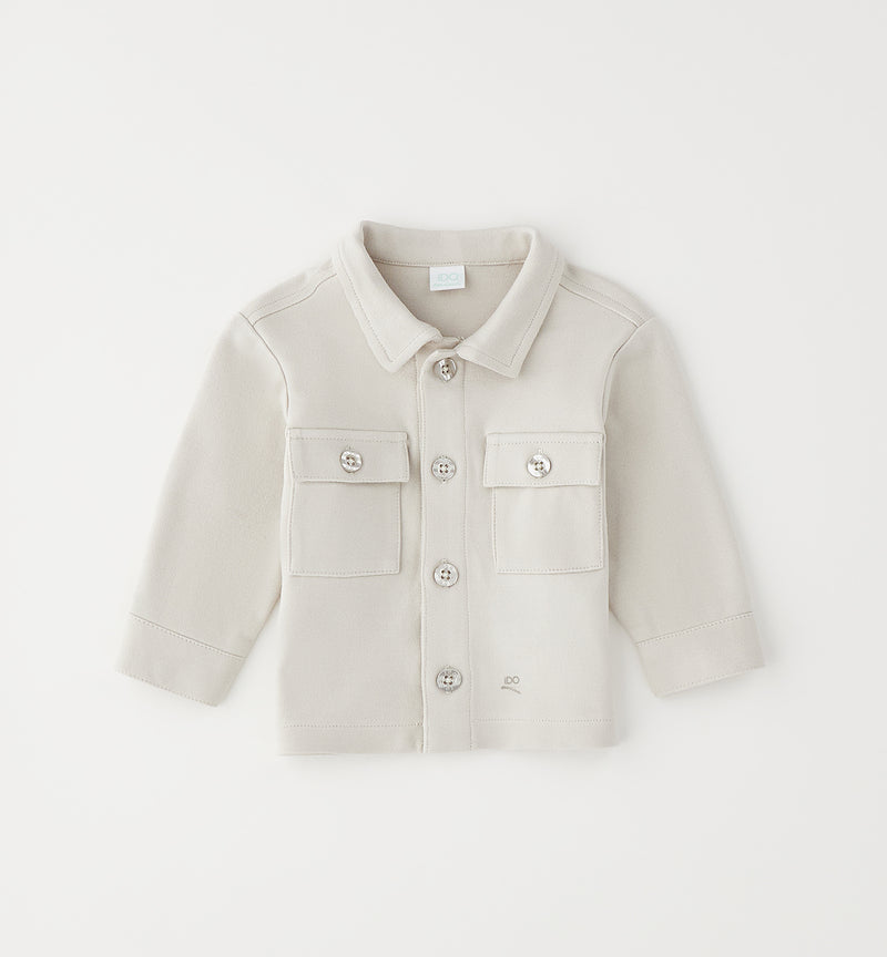 GIUBBOTTI-GIACCHE MAGLIA TAGLIATA iDO 4H038  BEIGE