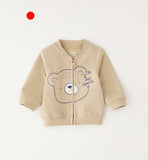 FELPA APERTA ML CON ZIP O CON BOTTONI iDO 4H041  BEIGE