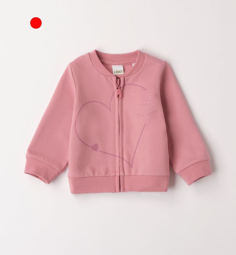 FELPA APERTA ML CON ZIP O CON BOTTONI iDO 4H082  ORCHIDEA