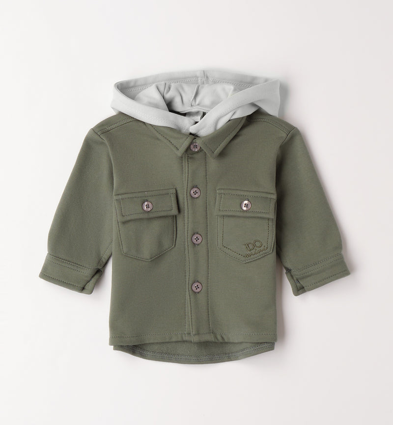 CAMICIA ML iDO 4H163  VERDE MILITARE