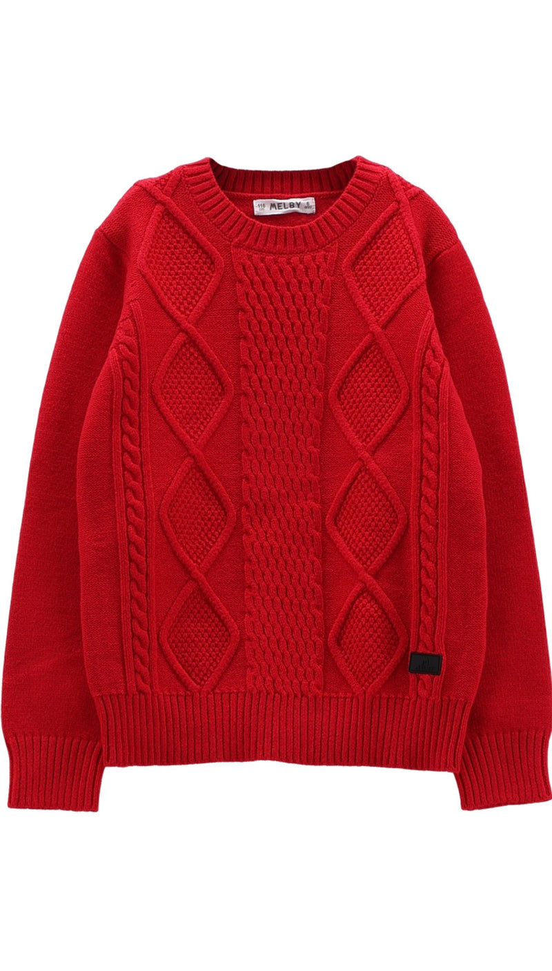 MAGLIONE MELBY 66B1054  ROSSO