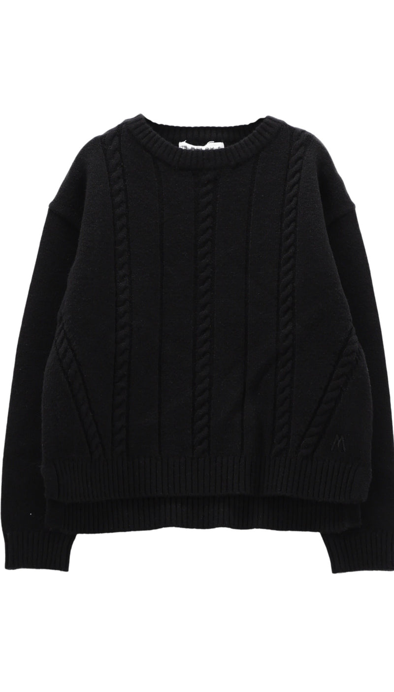 MAGLIONE MELBY 76B1095  NERO