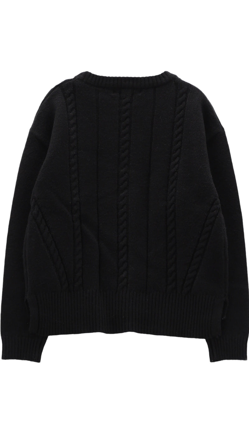 MAGLIONE MELBY 76B1095  NERO