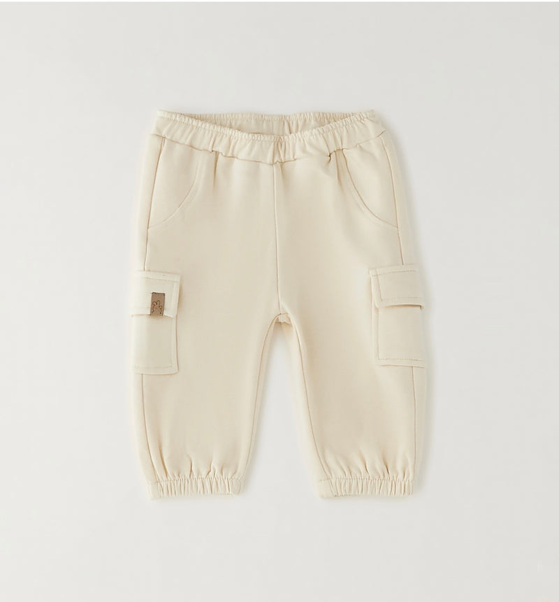 PANTALONE MAGLIA TAGLIATA LUNGO iDO 4H119  CREAM