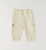PANTALONE MAGLIA TAGLIATA LUNGO iDO 4H119  CREAM