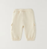 PANTALONE MAGLIA TAGLIATA LUNGO iDO 4H119  CREAM