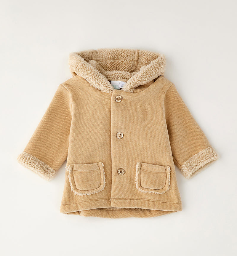 CAPPOTTI-GIUB. NAVETTA ECO-PELLE PELLIC. iDO 4H073  BEIGE