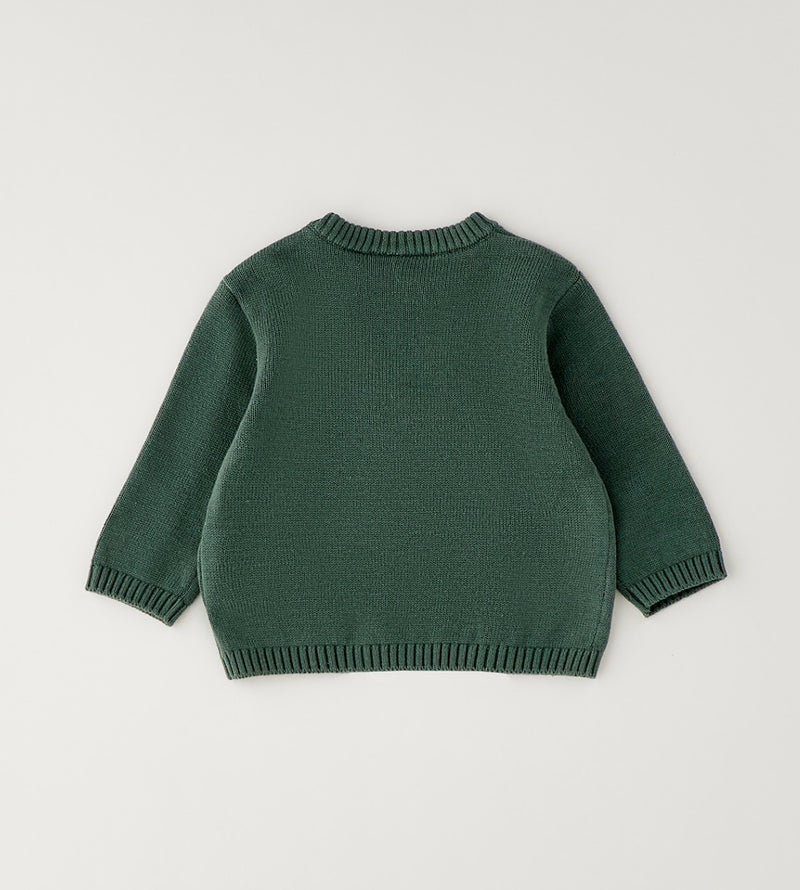 MAGLIA CHIUSA iDO 4H154  VERDE MILITARE